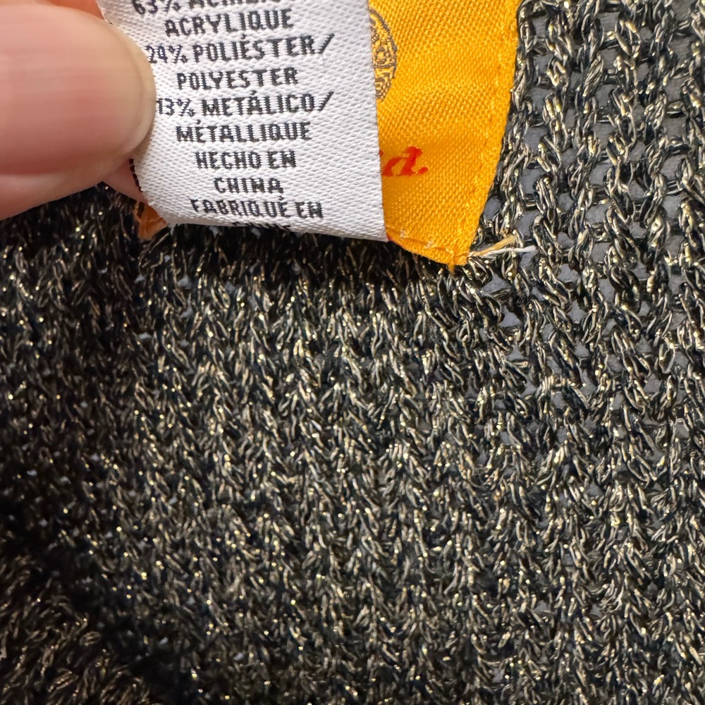 Ruby Rd. Shimmering‎ Gray Cardigan with Gold Accents - Picture 10 of 16